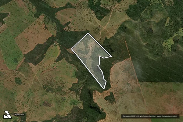 Imagem de satélite de FAZENDA SANTA MADALENA - Matricula 241 em Costa Rica - MS
