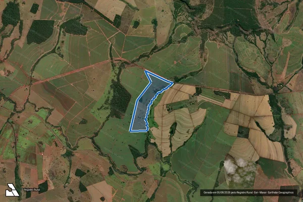 Imagem de satélite de FAZENDA PERDIZES DIVISA - PARTE 1 em Quirinópolis - GO