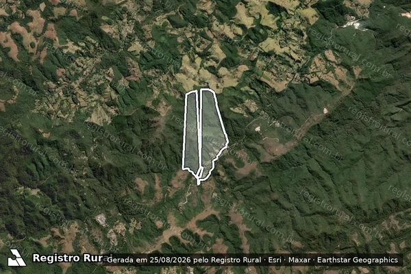 Imagem de satélite de Sítio das Posses em Campos do Jordão - SP