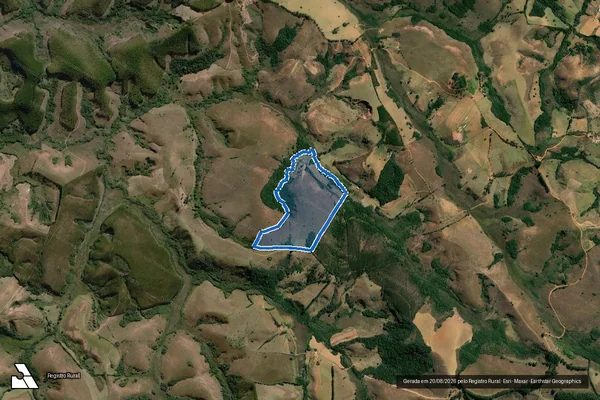 Imagem de satélite de FAZENDA DA SERRA - PASTO DA CASA - Parcela 1 em Santa Rita de Ibitipoca - MG