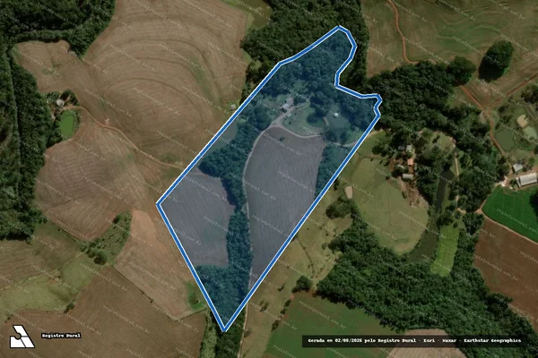 Imagem de satélite de IMOVEL ARROIO GRANDE - LOTE 02 - Parte 1 em Pitanga - PR