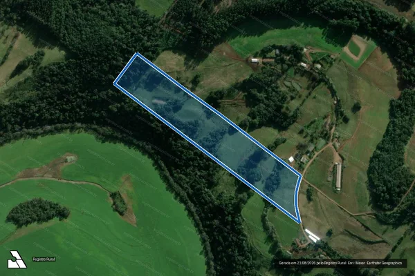 Imagem de satélite de SITIO SANTIN - SITIO SANTIN - GLEBA A em Lajeado Grande - SC