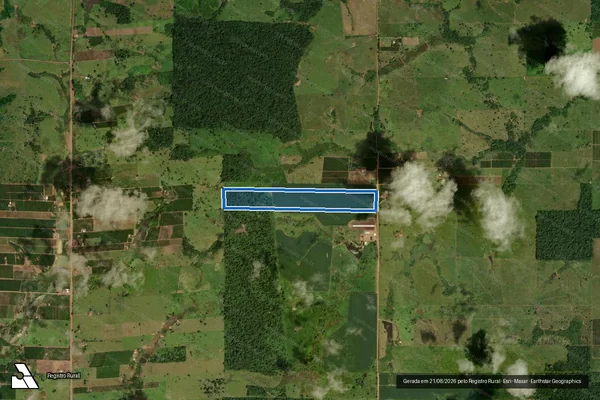 Imagem de satélite de LOTE 219A GLEBA 03 - SETOR PARECIS - PARTE 1 em Alta Floresta D'Oeste - RO