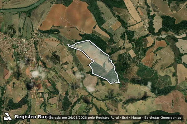 Imagem de satélite de SITIO IPE AMARELO - GLEBA-03 em Cordislândia - MG