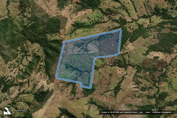 Imagem de satélite de FAZENDA CÓRREGO DA PORTEIRA / Parte 1 em Itapuranga - GO