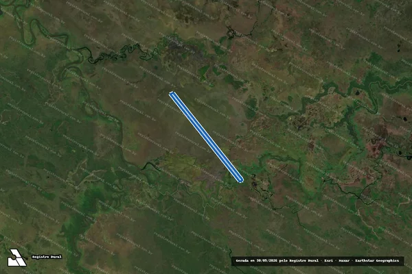 Imagem de satélite de Fazenda Caraja - PARTE 9 em Aquidauana - MS