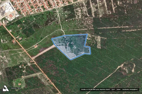 Imagem de satélite de FAZENDA DA SERRA - Parcela 1 em Ibotirama - BA