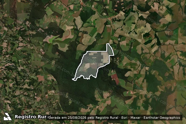 Imagem de satélite de FAZENDA SÃO DOMINGOS - LOTE 281-9-B - Matrícula 9765 em Cascavel - PR
