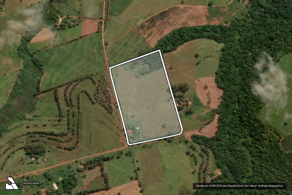 Imagem de satélite de P.A. CHICO MENDES Lote 32 - Lote 32 A em Querência do Norte - PR