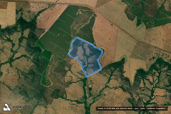 Imagem de satélite de Fazenda Santa Barbara - Parcela 2 em Comendador Gomes - MG