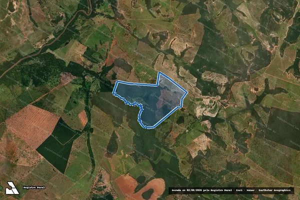 Imagem de satélite de Fazenda Cachoeirina em Coxim - MS