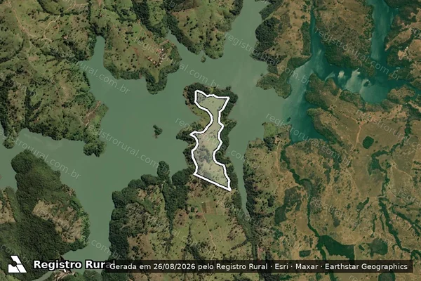 Imagem de satélite de Fazenda Água Fria - Parcela 1 em Goiandira - GO