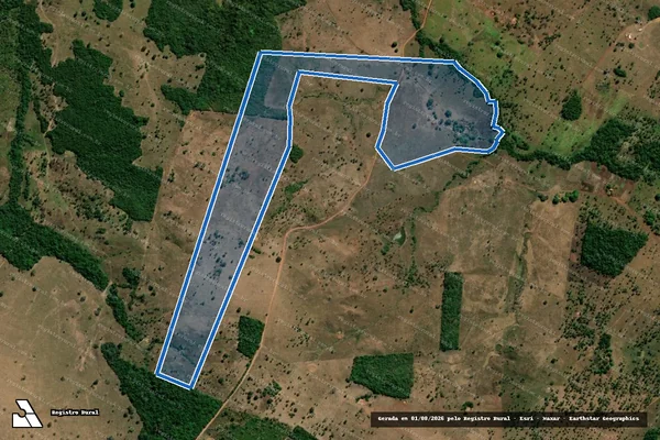 Imagem de satélite de FAZENDA HORIENTE 2 - PARCELA 1 em São João do Paraíso - MA