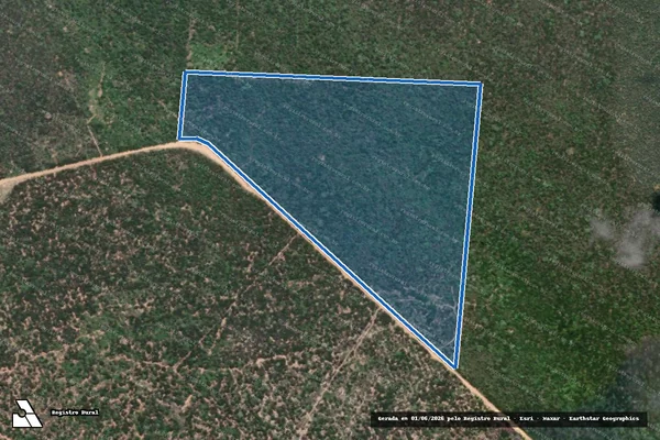 Imagem de satélite de Projeto de Assentamento Nova Olinda? Lote 55 - Parte 1 em Caiçara do Norte - RN