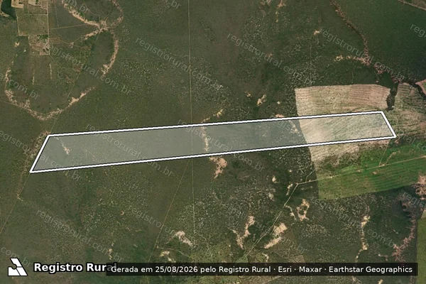 Imagem de satélite de FAZENDA VOVO JOANA - 1 em Tucano - BA