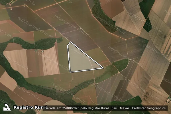 Imagem de satélite de FAZENDA BOA VISTA II - Matricula 2511 em Sorriso - MT