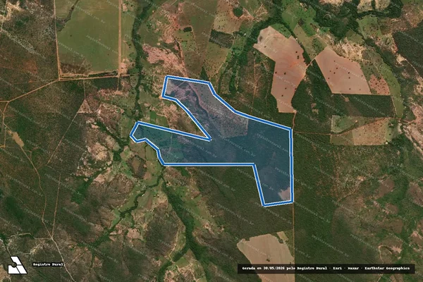 Imagem de satélite de FAZENDA BOA ESPERANÇA - Gleba II em Bonfinópolis de Minas - MG