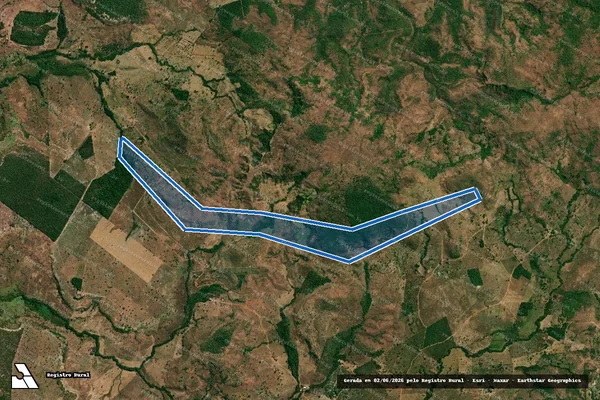 Imagem de satélite de GLEBA MATO SECO - PARTE 03 em Formosa da Serra Negra - MA