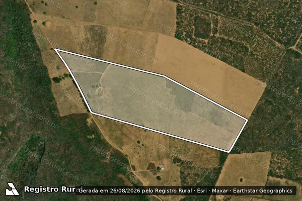 Imagem de satélite de SERRA DO BREJO DE SANTO ANTONIO - Parte 1 em Bodocó - PE