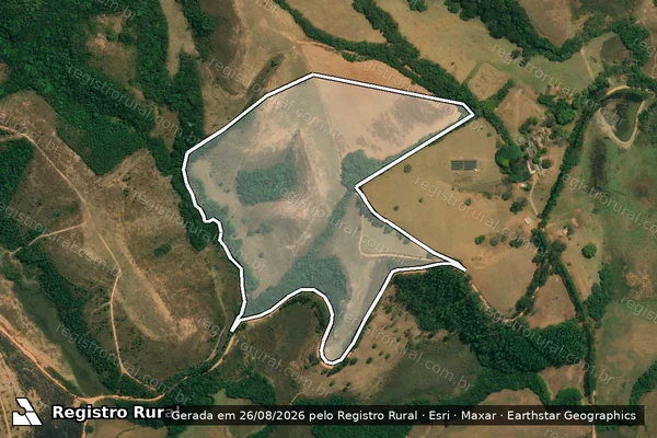 Imagem de satélite de Fazenda Panhu - Gleba 2A em São Vicente de Minas - MG