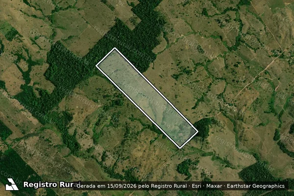 Imagem de satélite de LOTE 44 da GLEBA 62 do P.I.C Pe. ADOLPHO ROHL - Parte 1 em Governador Jorge Teixeira - RO