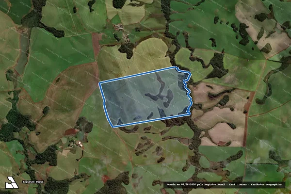 Imagem de satélite de FAZENDA BOM RETIRO - BOM RETIRO / PARCELA 02 em Campos Novos - SC