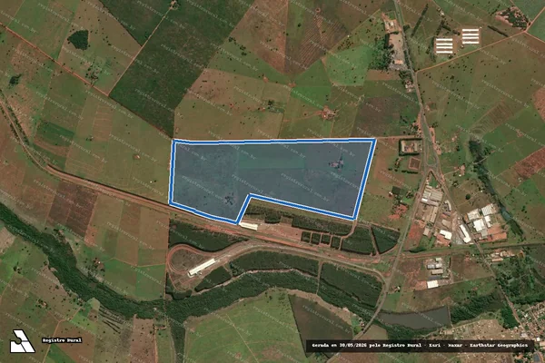 Imagem de satélite de FAZENDA BOA ESPERANÇA - Parte 1 em Aparecida do Taboado - MS