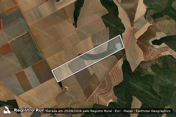 Imagem de satélite de FAZENDA BRUSQUE ? LOTE 50 - Parte 1 em Santa Rita do Trivelato - MT