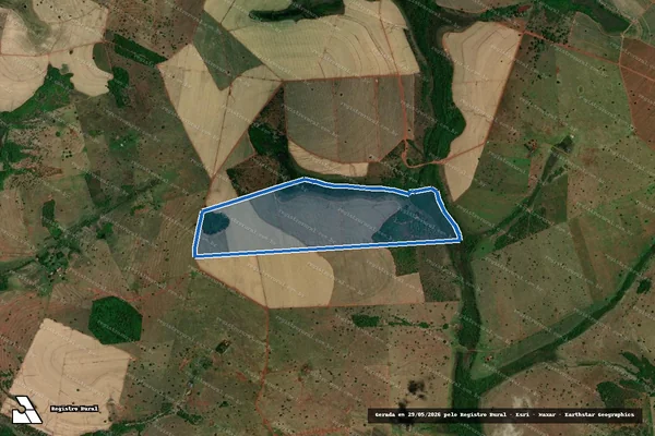 Imagem de satélite de FAZENDA ÁGUA VERMELHA E SANTA ROSA - Parcela 1 em Iturama - MG