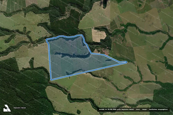Imagem de satélite de FAZENDA VALE DO CAHY - PARCELA 1 em Prado - BA