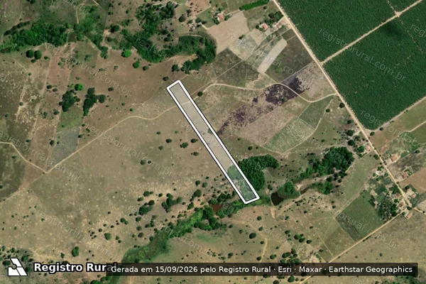 Imagem de satélite de PARCELA RURAL Nº 50 - PARTE 01 em Porto Seguro - BA