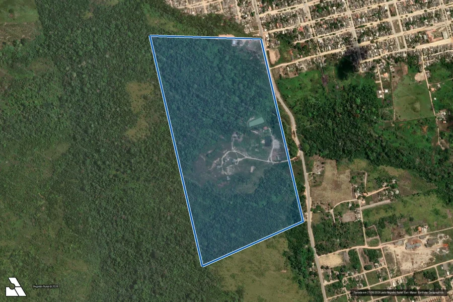 Imagem aérea do item B