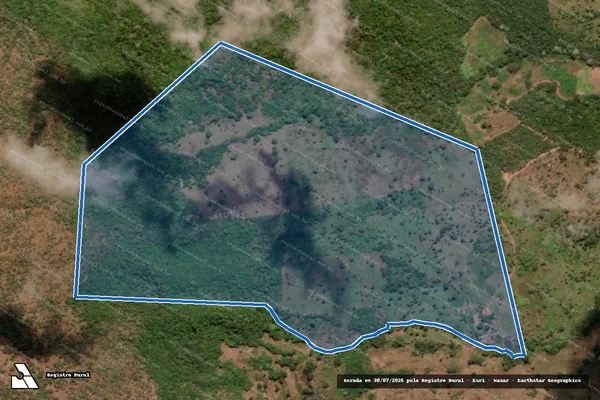 Imagem de satélite de Lote 12 A parte do lote 12, do Loteamento Boa Nova - Fazenda Três Irmãos em Paraíso do Tocantins - TO