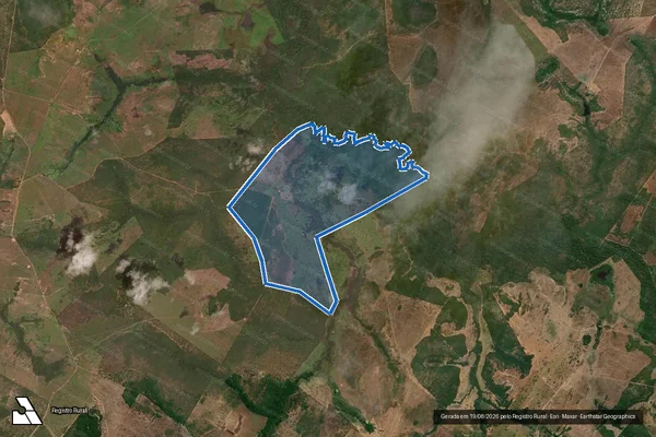Imagem de satélite de FAZENDA SÃO PEDRO - 1 em Araguaçu - TO