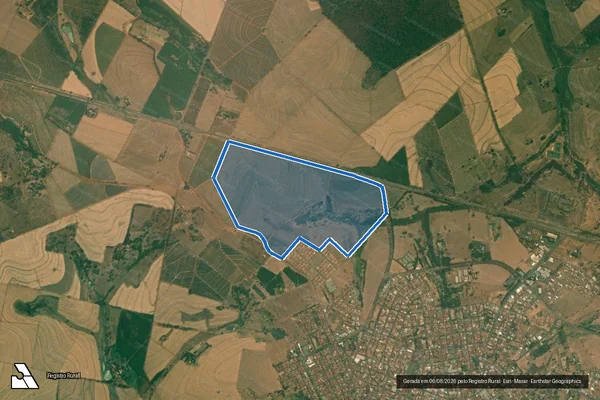 Imagem de satélite de FAZENDA SANTA MARIA GLEBA 2 em Monte Azul Paulista - SP