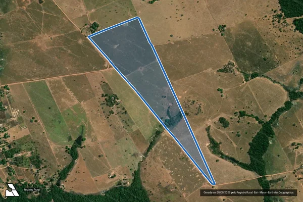 Imagem de satélite de Fazenda Paranaíba - Parcela 1 em Juara - MT