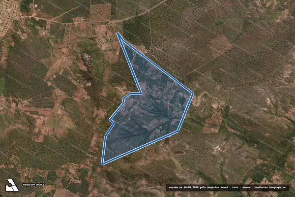 Imagem de satélite de Três Vacas / Timbó - Gleba 01 em Landri Sales - PI