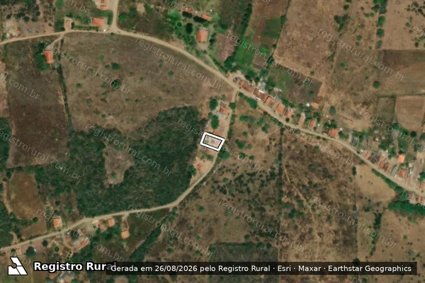 Imagem de satélite de SITIO GRAVATA DE CAIXA DAGUA - Parte 1 em Queimadas - PB