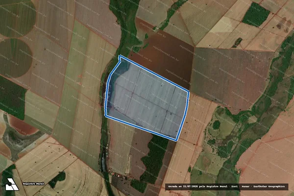 Imagem de satélite de FAZENDA RETIRINHO / Parte 3 em Gouvelândia - GO