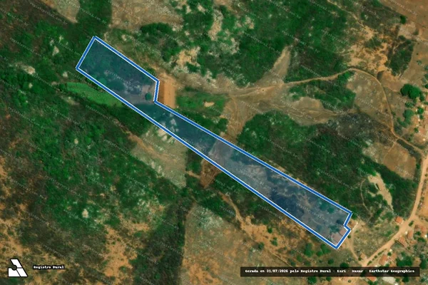 Imagem de satélite de SITIO CIDADE ? LOTE 1533 - Parte 1 em Pereiro - CE