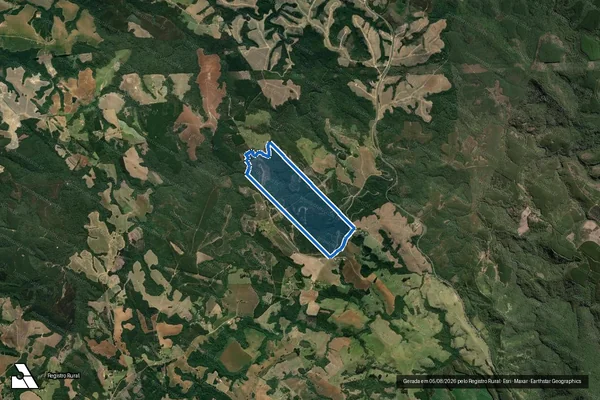 Imagem de satélite de Fazenda Rio Preto - Matrícula 7114 em Ventania - PR