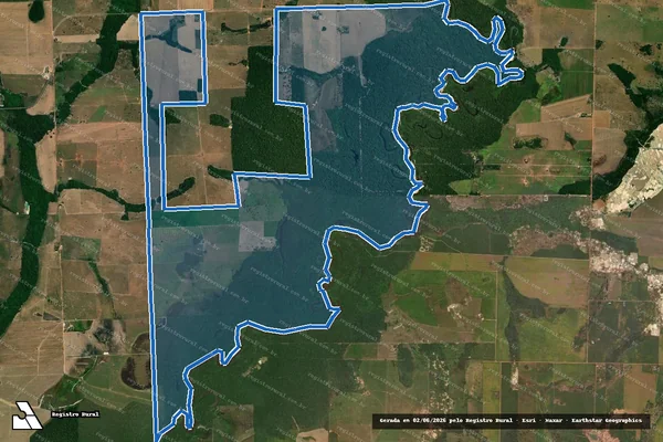 Imagem de satélite de Projeto de Assentamento Cotrel (Área 1) em Guarantã do Norte - MT
