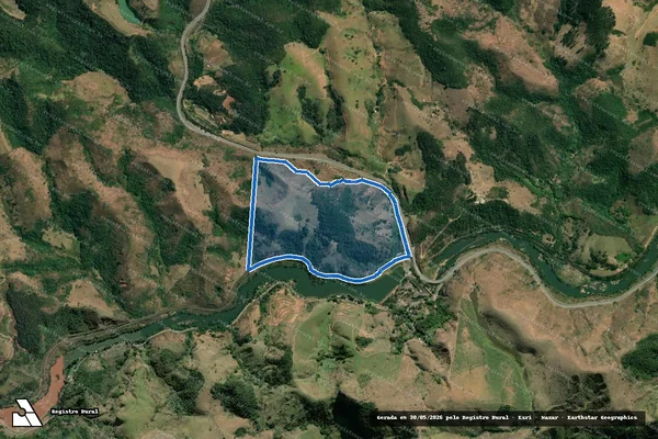 Imagem de satélite de Fazenda Santo Antônio - Parcela 02 em Simão Pereira - MG