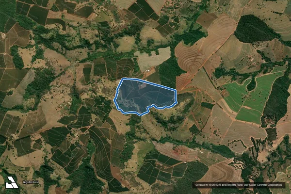 Imagem de satélite de Sítio São José - PARTE 1 em Cristais Paulista - SP