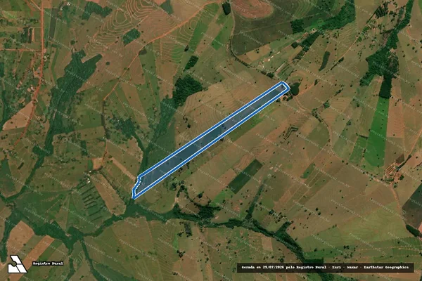 Imagem de satélite de LOTE RURAL N° 248 - Parte 1 em Esperança Nova - PR