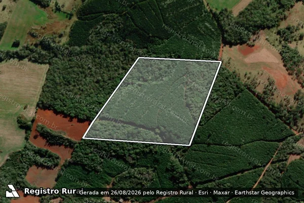 Imagem de satélite de Vermelho (Quinhão nº 34) - Vermelho (Quinhão nº 34) em Turvo - PR