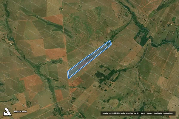 Imagem de satélite de FAZENDINHA SÃO CIPRIANO - Gleba 01 em Santo Anastácio - SP