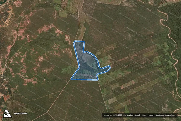 Imagem de satélite de FAZENDA ÁGUA BRANCA - Gleba 24 em Urucuia - MG