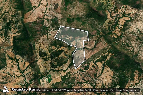 Imagem de satélite de FAZENDA SANTA RITA - ÁREA 01 em Faina - GO