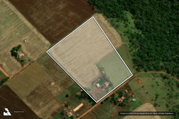 Imagem de satélite de Projeto de Assentamento Itamarati II em Ponta Porã - MS